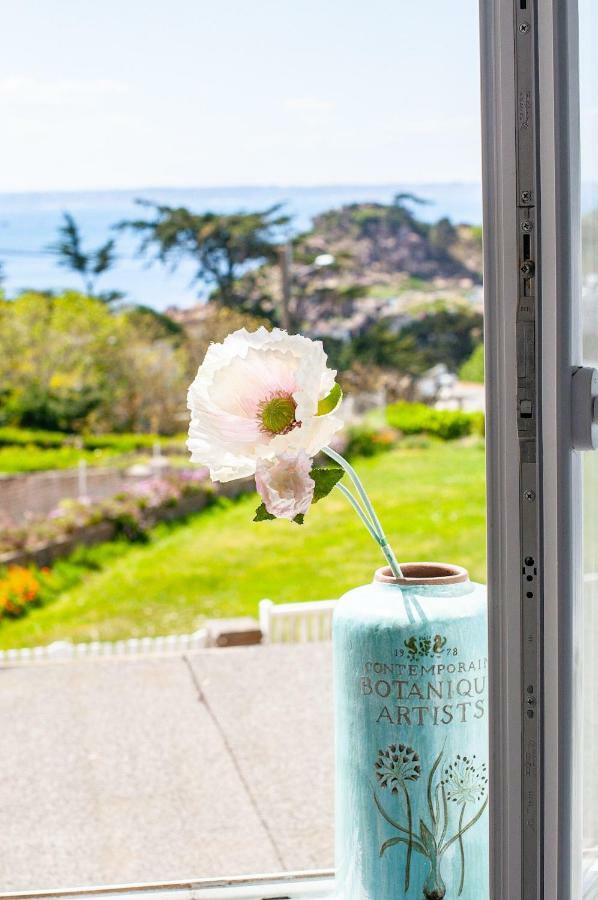 Vue Mer Cote De Granit Rose En Bretagne 트레뵈르덴 외부 사진